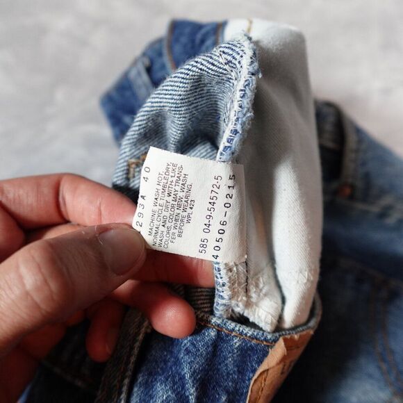 Vintage Levis 506 Denim Jeans Mens 38x32 (Fits 36x31) Faded Orange Tab 90s - Picture 4 of 15